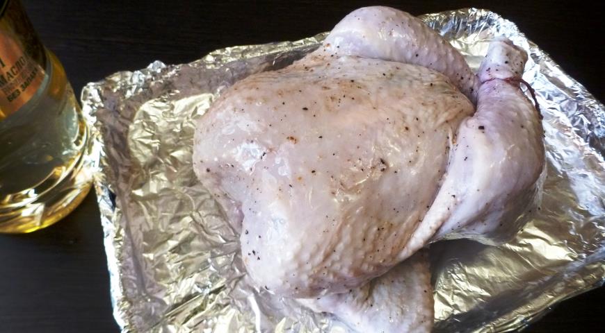 Фото приготовления рецепта: Запеченная курица по-калабрийски, шаг №3