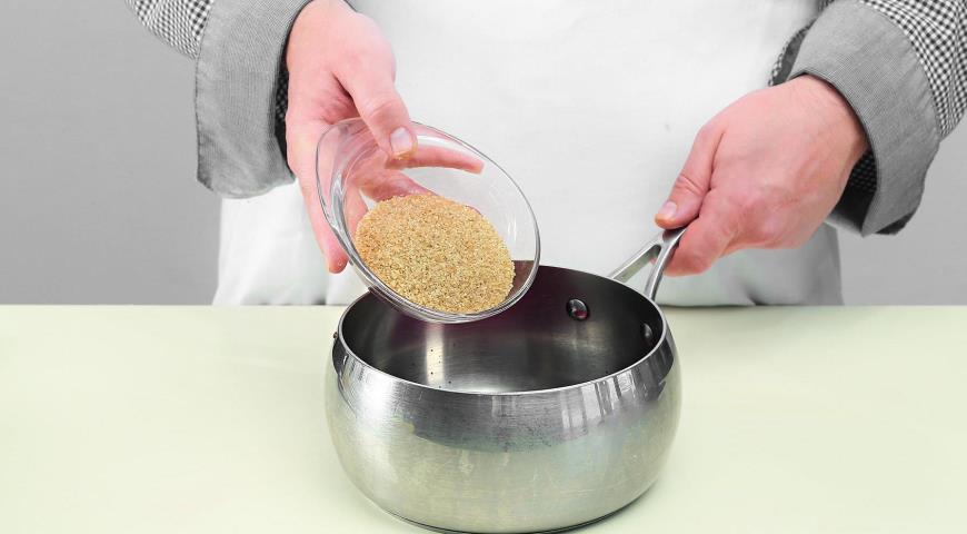 Фото приготовления рецепта: Пудинг из риса с соевым молоком, шаг №2