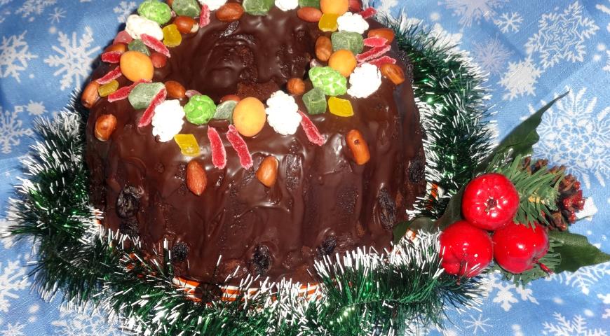 Фото приготовления рецепта: Рождественский кекс, шаг №8