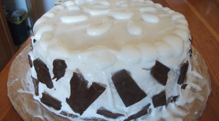 Декорируем десерт торт "Нежность"