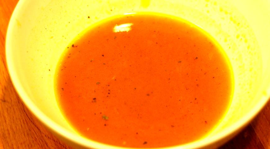 Готовим соус для салата «Оранжевое настроение»