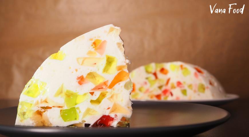 Фото приготовления рецепта: Торт Битое стекло - желейный торт без выпечки, шаг №1