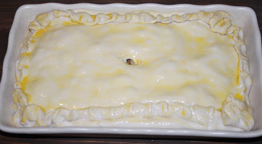 Фото приготовления рецепта: Тимбалло с макаронами, шаг №11
