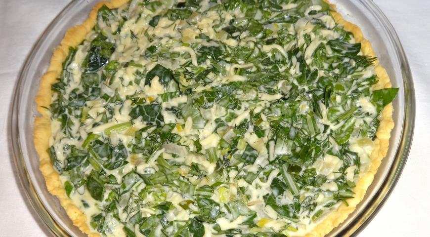 Фото приготовления рецепта: Пирог с зеленью, шаг №15