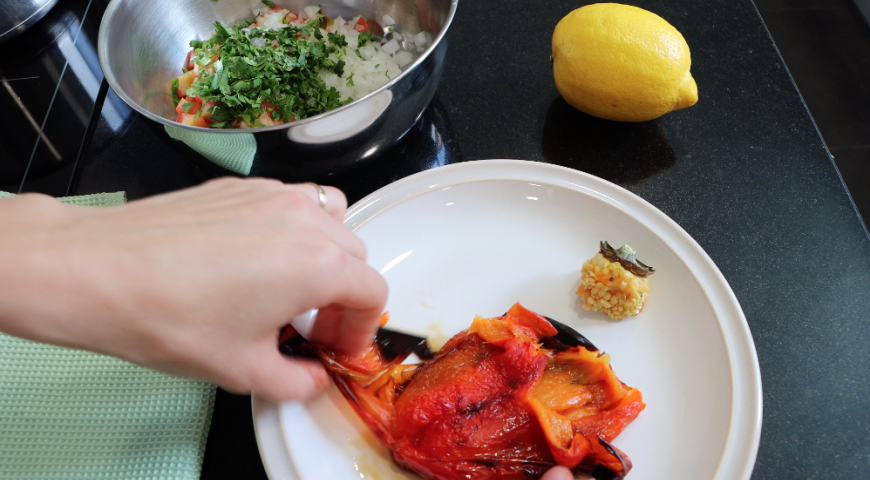 Фото приготовления рецепта: Марокканский салат с чечевицей , шаг №1