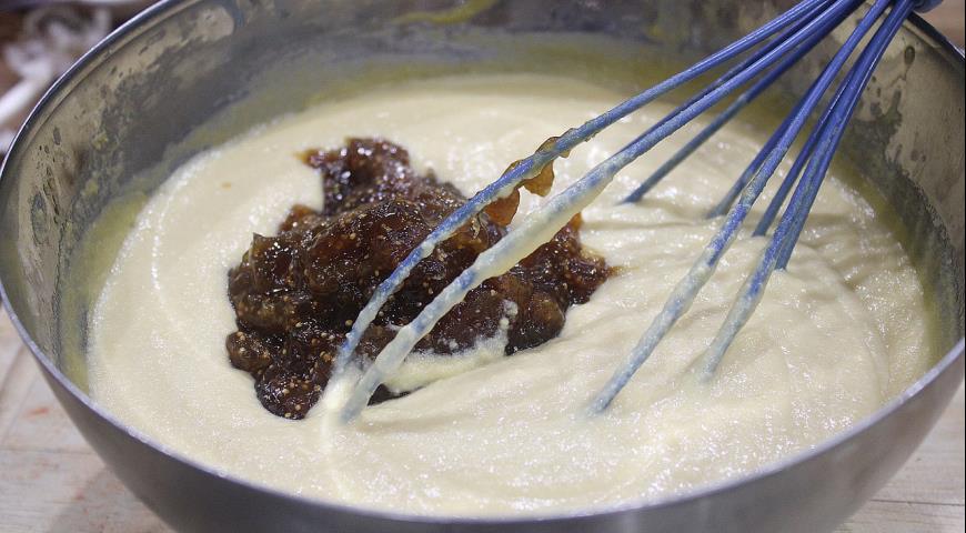Фото приготовления рецепта: Инжирное мороженое с медом и тимьяном, шаг №6