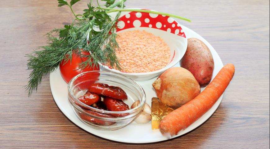 Фото приготовления рецепта: Суп с вялеными томатами или намазка для бутербродов, шаг №1