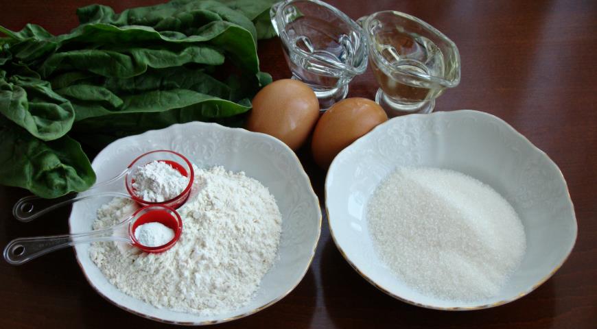 Фото приготовления рецепта: Торт Шпинат - малина- инжир, шаг №1