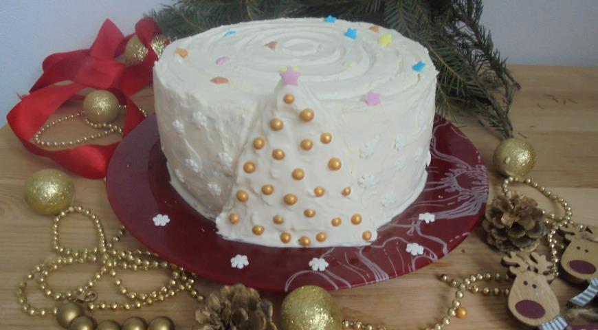 Фото приготовления рецепта: Торт Новогодний, шаг №6