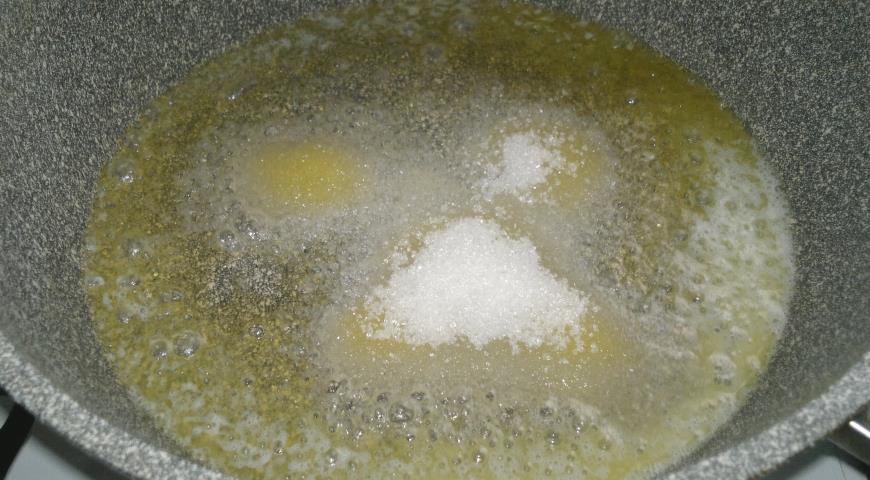 Фото приготовления рецепта: Тарт с творогом и апельсинами, шаг №7