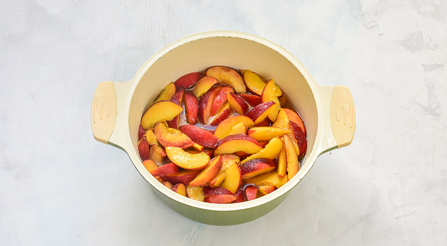 Варенье из персиков пятиминутка