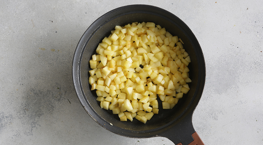 Фото приготовления рецепта: Овсяный пудинг с яблоками, шаг №1